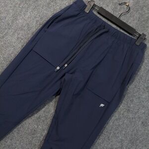 Fabletlics‎ Jogger Pants Mens Small Navy Drawstring Cargo Pockets 29x29